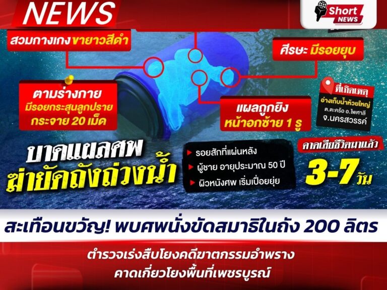 เสียชีวิตในถังพลาสติก