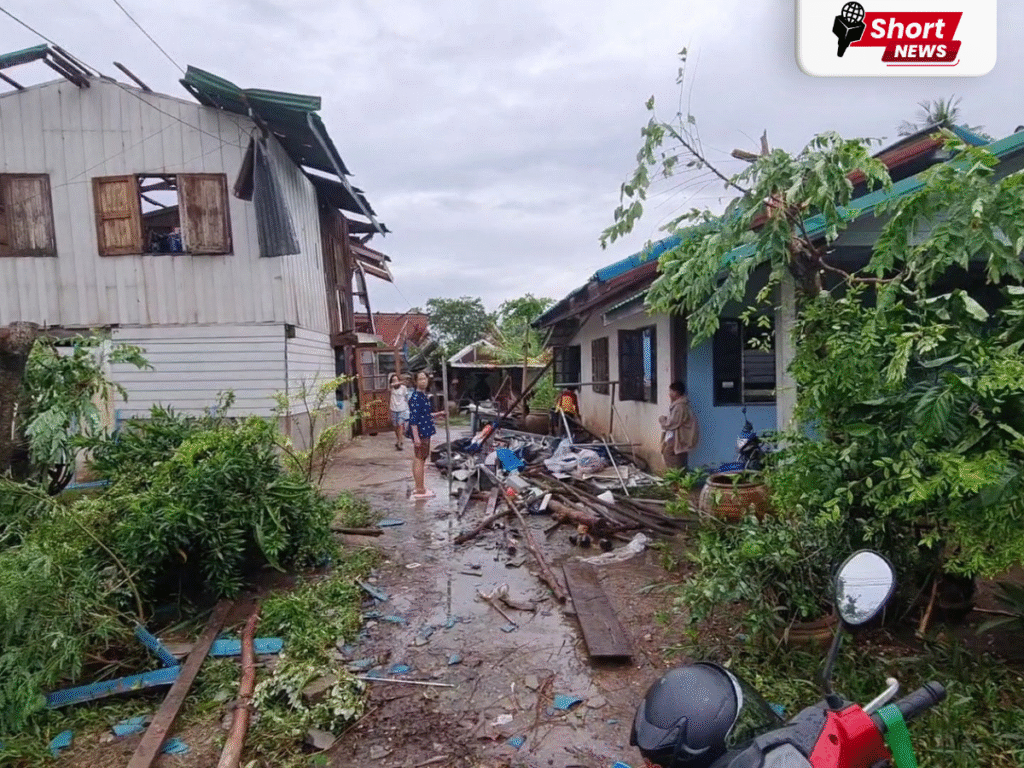 พายุงวงช้างถล่มพิษณุโลก บ้านเรือนเสียหายกว่า 30 หลัง วัด-โรงเรียนได้รับผลกระทบ (2)