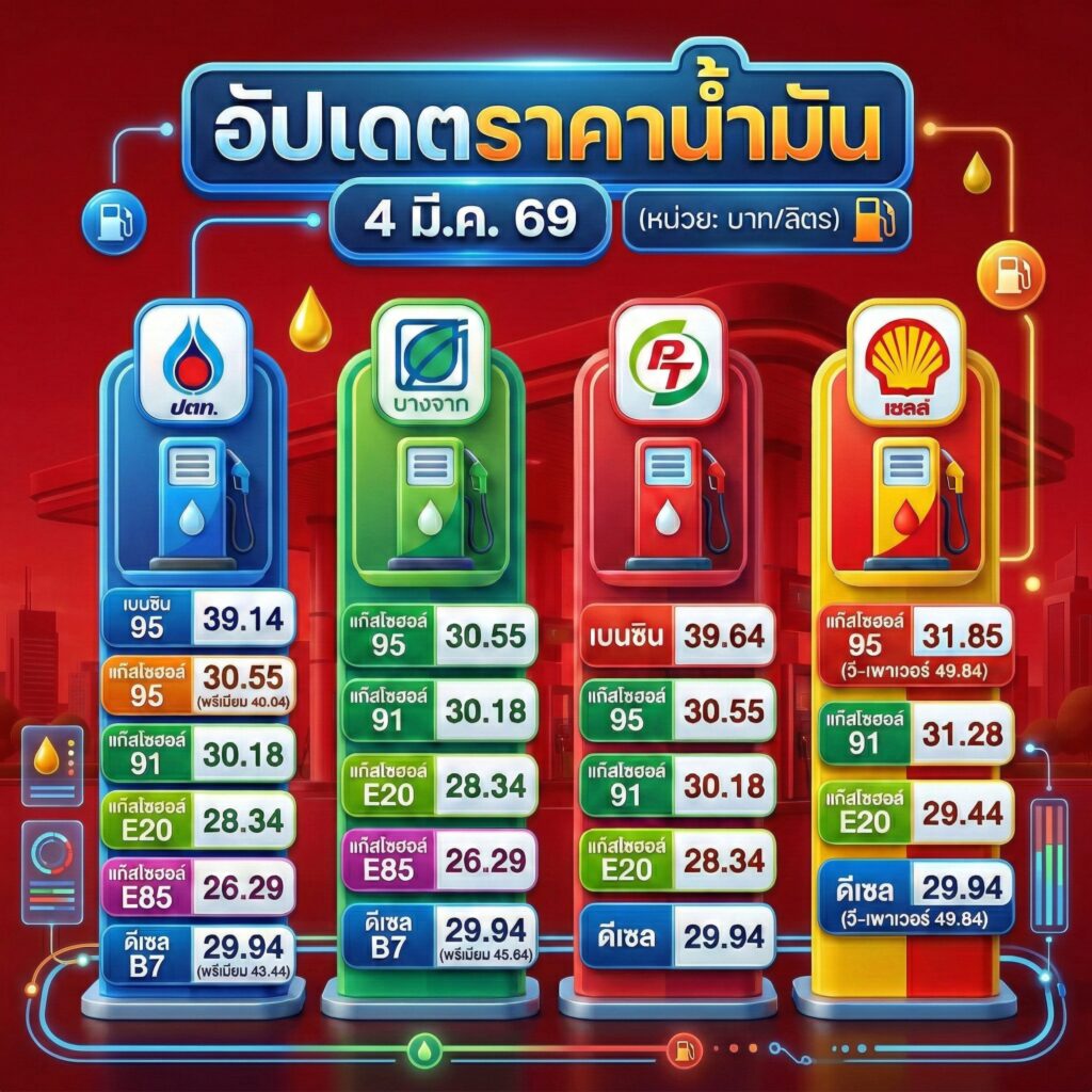 Gemini_Generated_Image_hoezsrhoezsrhoez ราคาน้ำมัน อัพเดตวันที่ 4 มีนาคม 2569